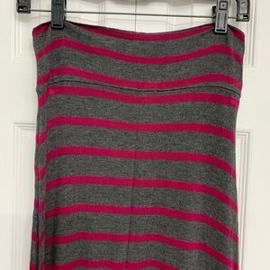 charlotte russe Maxi skirt grey and pink size m